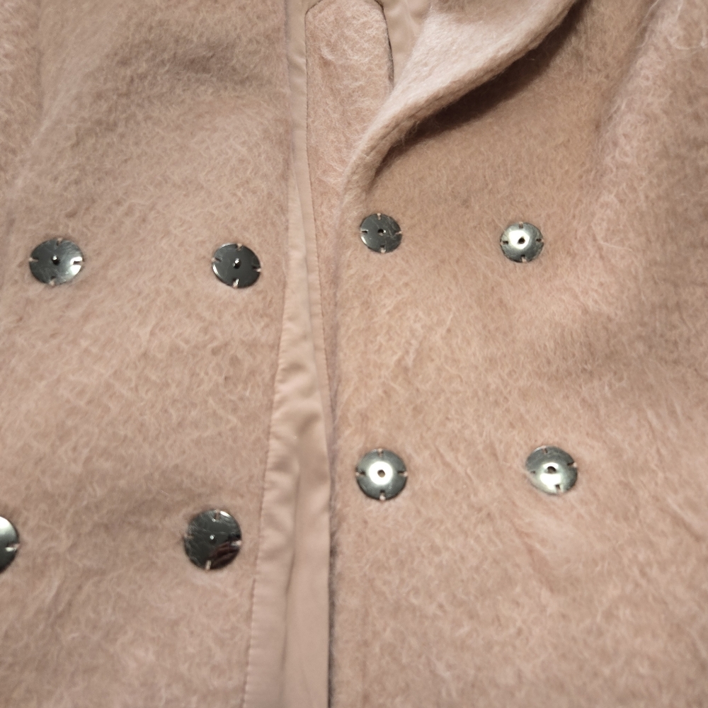 Elegant Pink Women's Coat - Picture 9 of 14